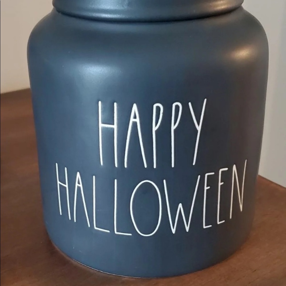 Rae Dunn 2018 Matte Happy Halloween Canister